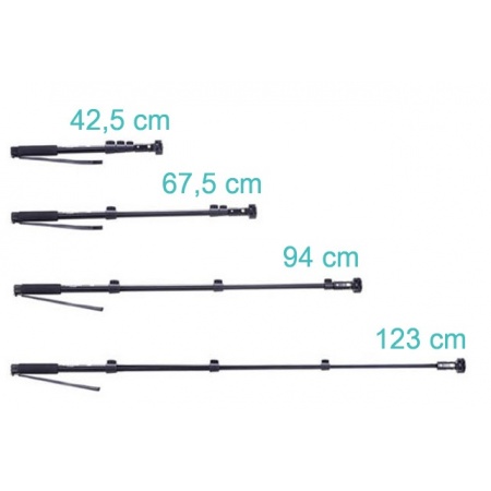 Monopod 123cm dlouhý včetně tripodu