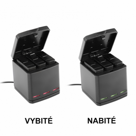 Nabíjecí Set pro GoPro Hero 5 | 6 | 7